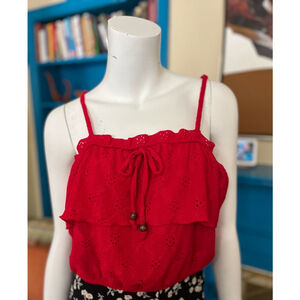 No Boundaries Top XL Red